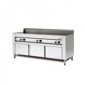 Cuocipiada Elettrico - Su vano ad ante INOX - 125x73x96 cm