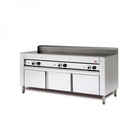 Cuocipiada Elettrico - Su vano ad ante INOX - 125x73x96 cm