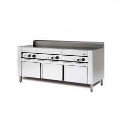 Cuocipiada Elettrico - Su vano ad ante INOX - 125x73x96 cm