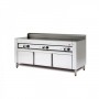 Cuocipiada Elettrico - Su vano ad ante INOX - 150x73x96 cm