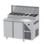 Saladette Refrigerate per Pizzeria GN 1/1 - 2 Porte - Profondità 700mm