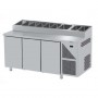 Saladette Refrigerate per Pizzeria GN 1/1 - 3 Porte - Profondità 700mm