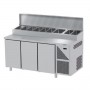 Saladette Refrigerate per Pizzeria GN 1/1 - 3 Porte - Profondità 700mm
