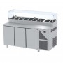 Saladette Refrigerate per Pizzeria GN 1/1 - 3 Porte - Profondità 700mm