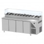 Saladette Refrigerate per Pizzeria GN 1/1 - 4 Porte - Profondità 700mm