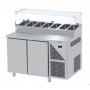 Tavoli Snack Refrigerati GN 1/1 - 2 Porte - Profondità 800mm