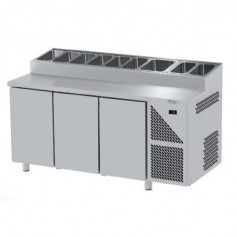 Tavoli Snack Refrigerati GN 1/1 - 3 Porte - Profondità 800mm