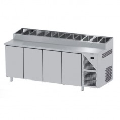 Tavoli Snack Refrigerati GN 1/1 - 4 Porte - Profondità 800mm