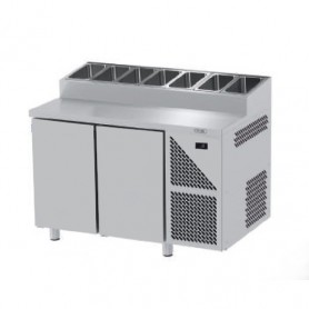 Tavoli Snack Refrigerati GN 1/1 - 2 Porte - Profondità 800mm - Motore Remoto