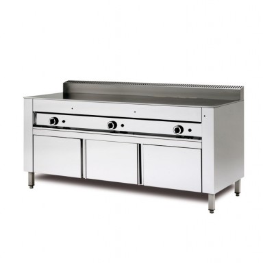 Cuocipiada a GAS - Su Vano Inox con Ante