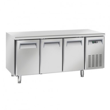 Tavoli Refrigerati INOX - Positivi - Profondità 70 - senza Alzatina 