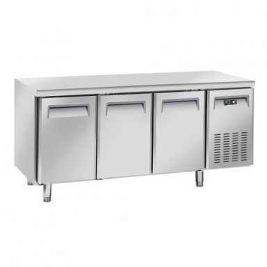 Tavoli Refrigerati INOX - MOTORE REMOTO - Positivi - Profondità 70 - Tropicalizzati Senza Alzatina 
