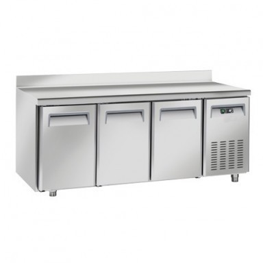 Tavoli Refrigerati INOX - Negativi - Profondità 60 - con Alzatina