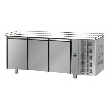 Tavoli Refrigerati - Senza Piano di Lavoro - 3 Porte 